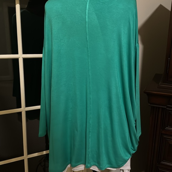 Emerald / Kelly green loose fit tunic top - Medium - runs large - so easy & soft - Picture 4 of 6